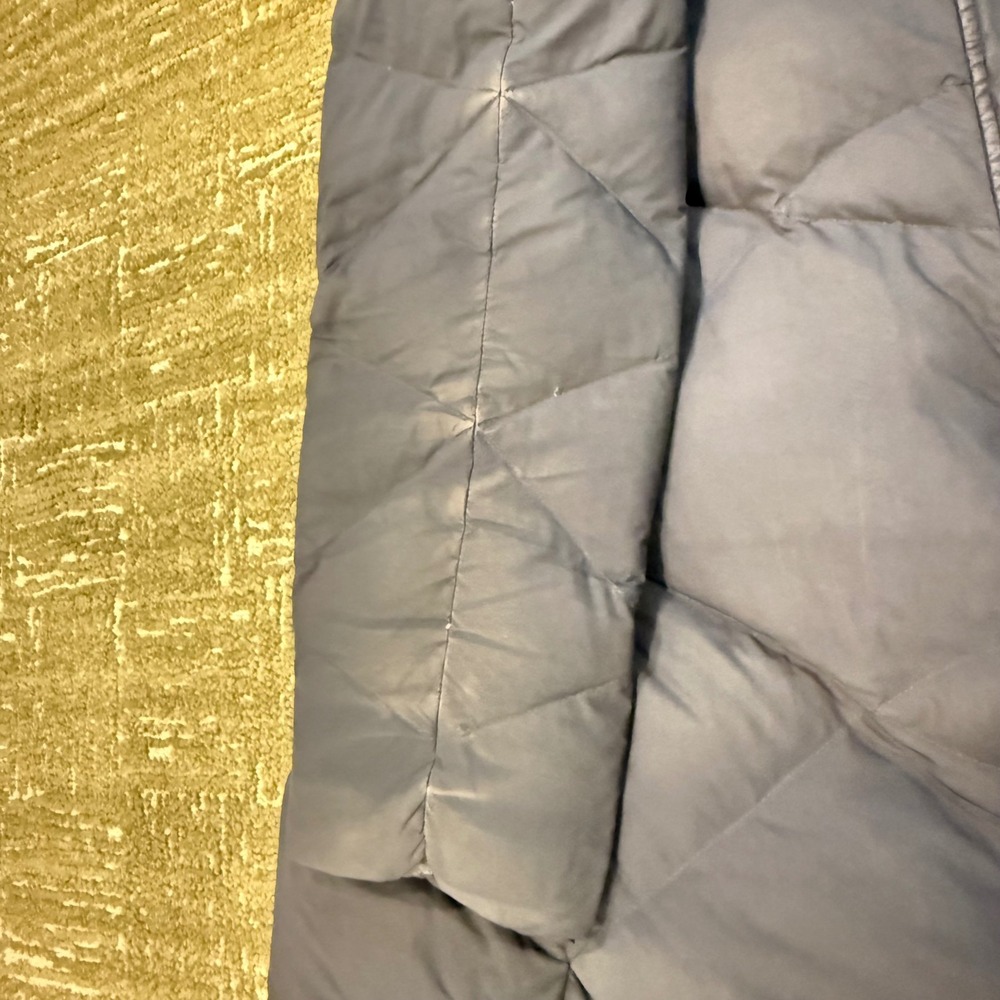 The North Face Metropolis Down Parka Navy Blue Diamond Quilted Puffer Jacket XL - Picture 7 of 11